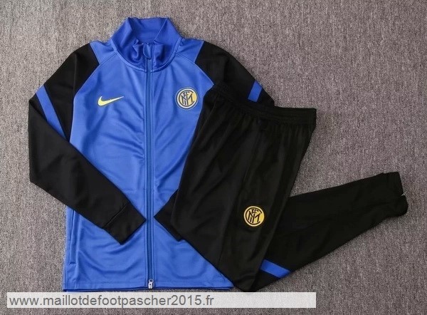 Maillot Foot Achat Survêtements Inter Milán 2020 2021 Bleu Noir Jaune
