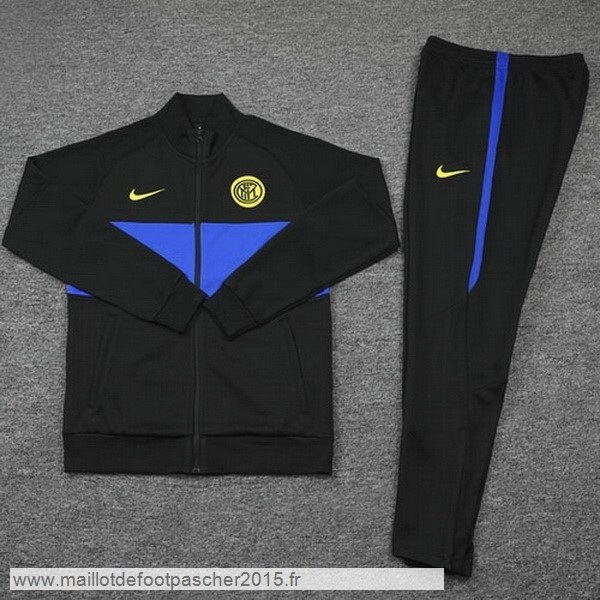 Maillot Foot Achat Survêtements Inter Milán 2020 2021 Noir Bleu Jaune