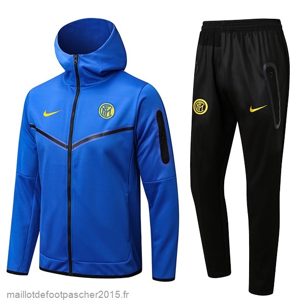 Maillot Foot Achat Sweat Shirt Capuche Inter Milán 2022 2023 Bleu Noir