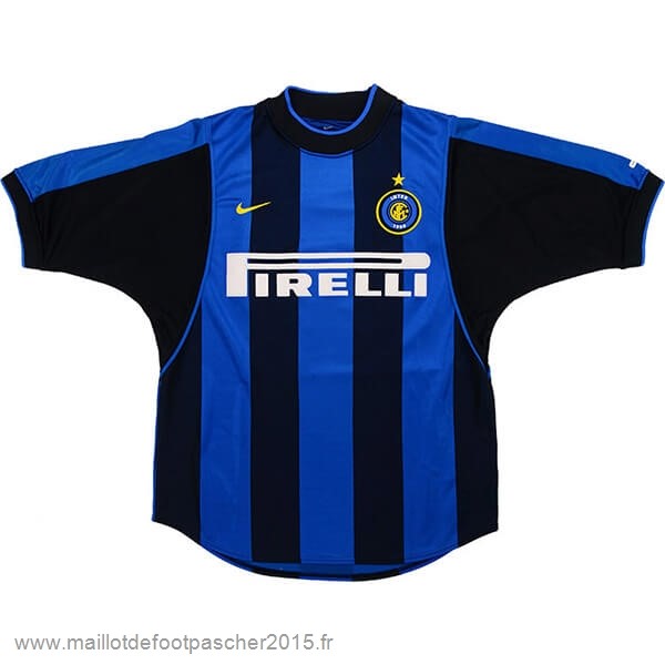 Maillot Foot Achat Domicile Maillot Inter Milán Rétro 2000 2001 Bleu