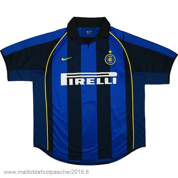 Maillot Foot Achat Domicile Maillot Inter Milán Rétro 2001 2002 Bleu