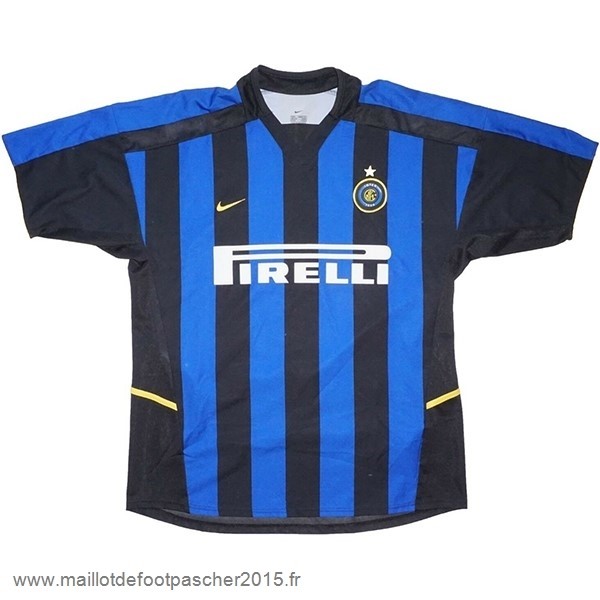 Maillot Foot Achat Domicile Maillot Inter Milán Rétro 2002 2003 Bleu
