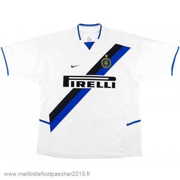 Maillot Foot Achat Exterieur Maillot Inter Milán Rétro 2002 2003 Blanc