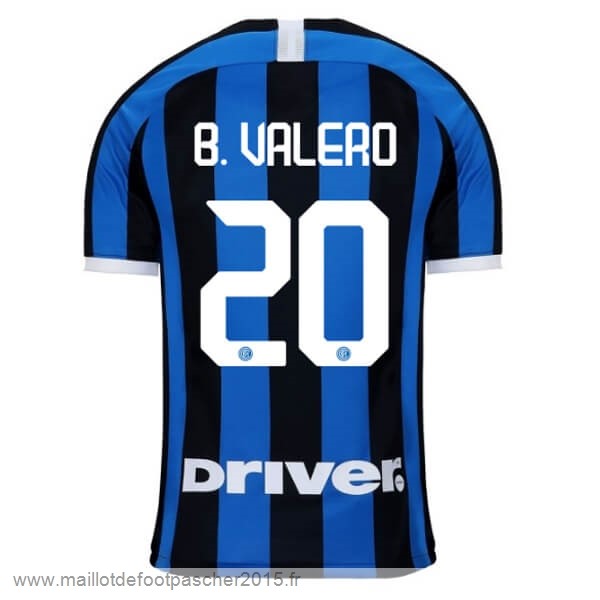 Maillot Foot Achat NO.20 B.Valero Domicile Maillot Inter Milán 2019 2020 Bleu
