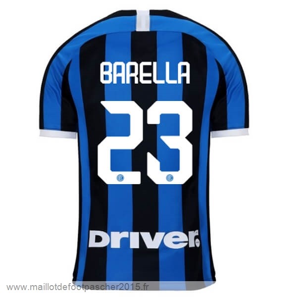 Maillot Foot Achat NO.23 Barella Domicile Maillot Inter Milán 2019 2020 Bleu