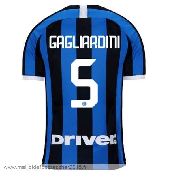 Maillot Foot Achat NO.5 Gagliardini Domicile Maillot Inter Milán 2019 2020 Bleu