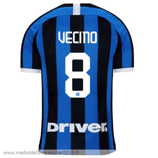 Maillot Foot Achat NO.8 Vecino Domicile Maillot Inter Milán 2019 2020 Bleu