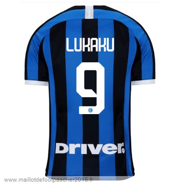 Maillot Foot Achat NO.9 Lukaku Domicile Maillot Inter Milán 2019 2020 Bleu