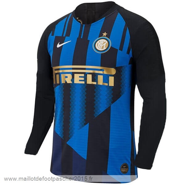 Maillot Foot Achat Édition commémorative Manches Longues Inter Milán 20th Bleu
