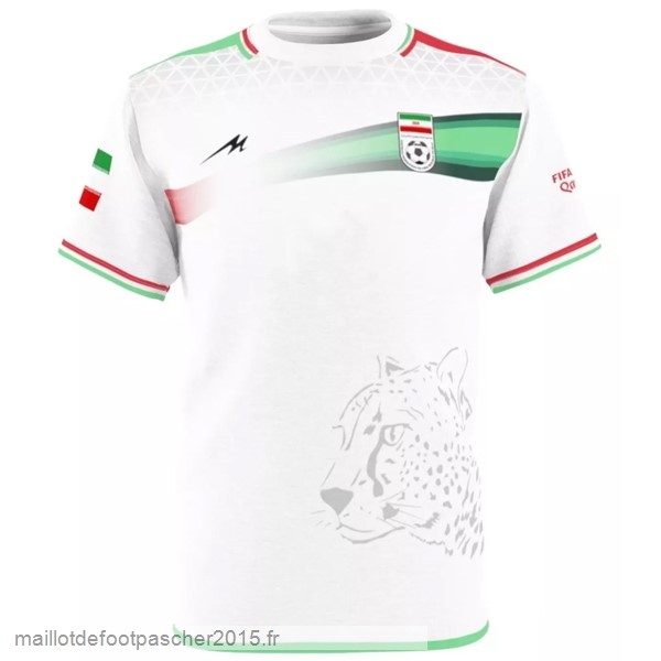 Maillot Foot Achat Thailande Domicile Maillot Iran 2022 Blanc
