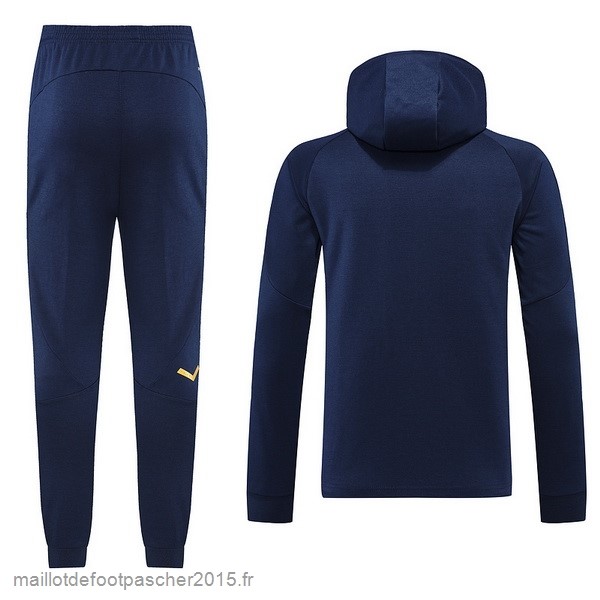 Maillot Foot Achat Ensemble Complet Ensemble longue fermeture éclair vêtements De Sport Italie 2022 Bleu