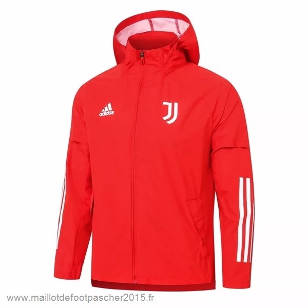 Maillot Foot Achat Coupe Vent Juventus 2020 2021 Rouge Blanc