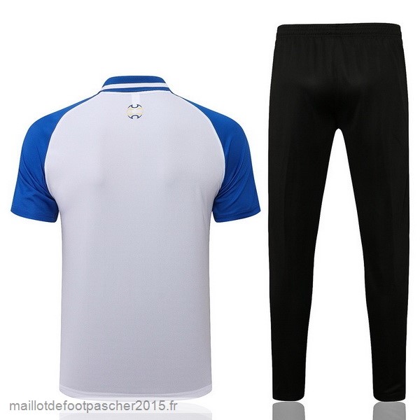 Maillot Foot Achat Ensemble Complet Polo Juventus 2021 2022 Blanc Bleu Noir