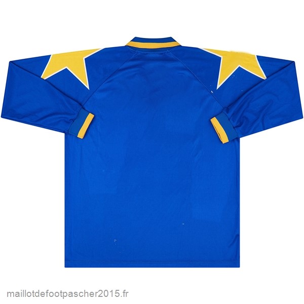 Maillot Foot Achat Exterieur Manches Longues Juventus Rétro 1995 1996 Bleu
