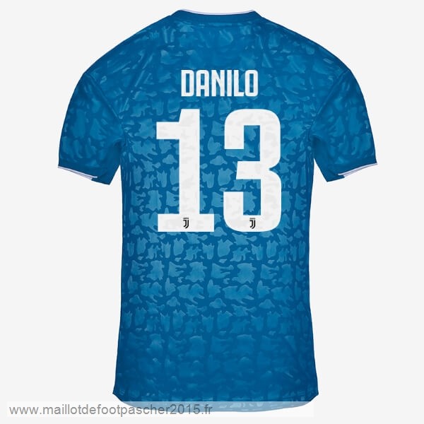 Maillot Foot Achat NO.13 Danilo Third Maillot Juventus 2019 2020 Bleu