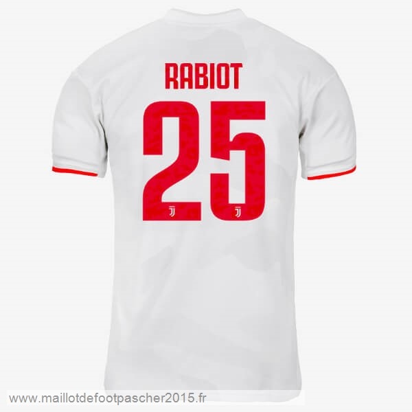 Maillot Foot Achat NO.25 Rabiot Exterieur Maillot Juventus 2019 2020 Gris Blanc