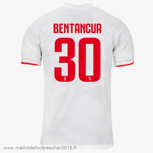Maillot Foot Achat NO.30 Bentancur Exterieur Maillot Juventus 2019 2020 Gris Blanc