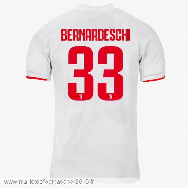 Maillot Foot Achat NO.33 Bernaroeschi Exterieur Maillot Juventus 2019 2020 Gris Blanc