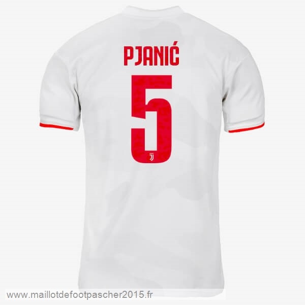 Maillot Foot Achat NO.5 Pjanic Exterieur Maillot Juventus 2019 2020 Gris Blanc