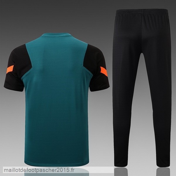 Maillot Foot Achat Entrainement Ensemble Complet Liverpool 2022 2023 Vert Noir Orange