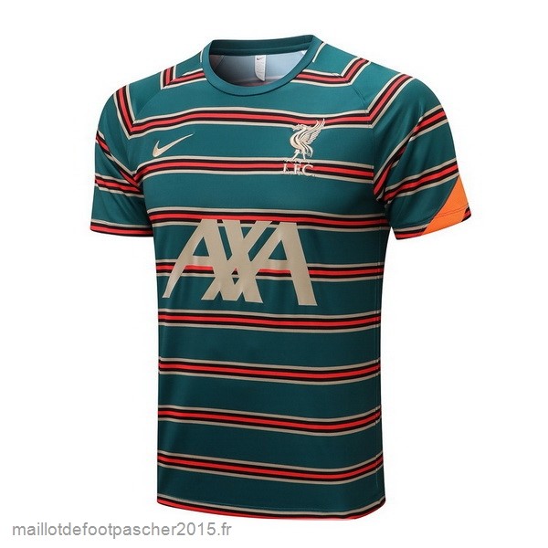 Maillot Foot Achat Entrainement Liverpool 2022 2023 Vert Orange