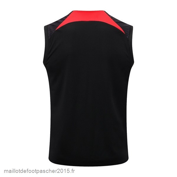 Maillot Foot Achat Entrainement Sans Manches Liverpool 2022 2023 Noir I Rouge