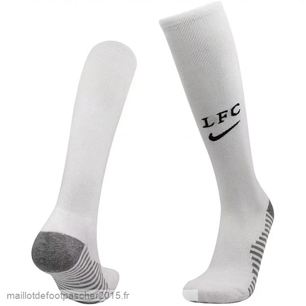 Maillot Foot Achat Exterieur Chaussette Enfant Liverpool 2022 2023 Blanc