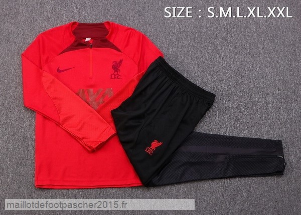 Maillot Foot Achat Survêtements Enfant Enfant Liverpool 2022 2023 Rouge I Noir