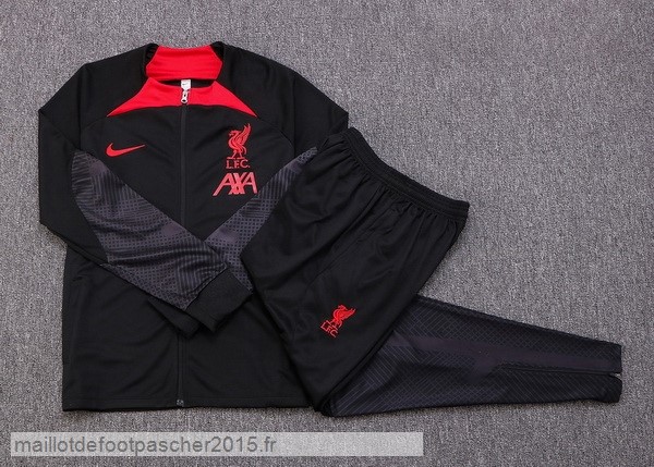 Maillot Foot Achat Survêtements Enfant Liverpool 2022 2023 Noir III Rouge