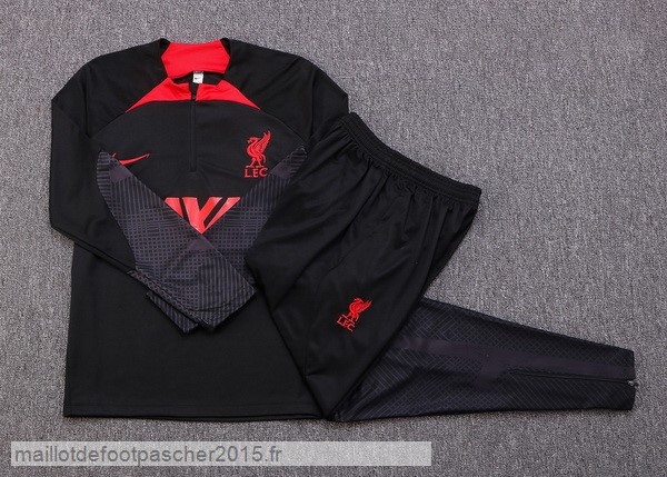 Maillot Foot Achat Survêtements Enfant Liverpool 2022 2023 Noir I Rouge