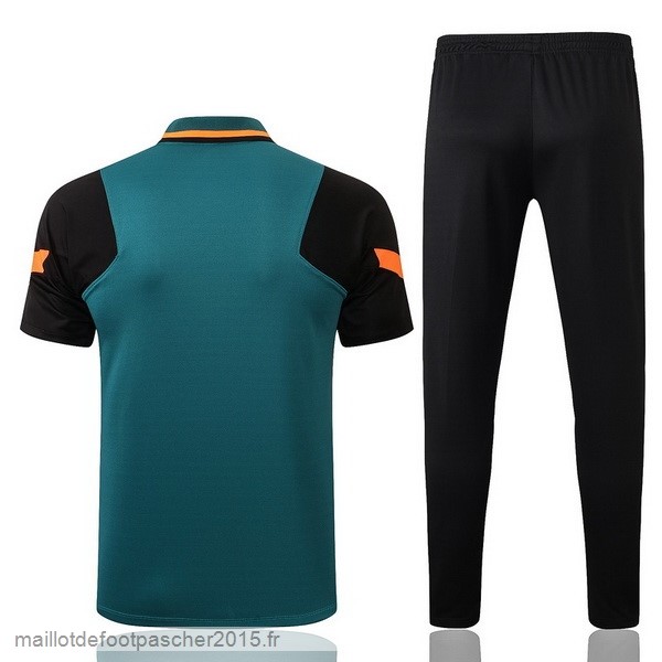 Maillot Foot Achat Ensemble Complet Polo Liverpool 2021 2022 Vert Noir Orange