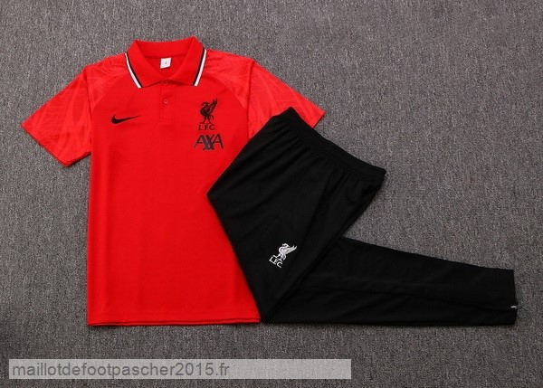 Maillot Foot Achat Ensemble Complet Polo Liverpool 2022 2023 Rouge I Noir