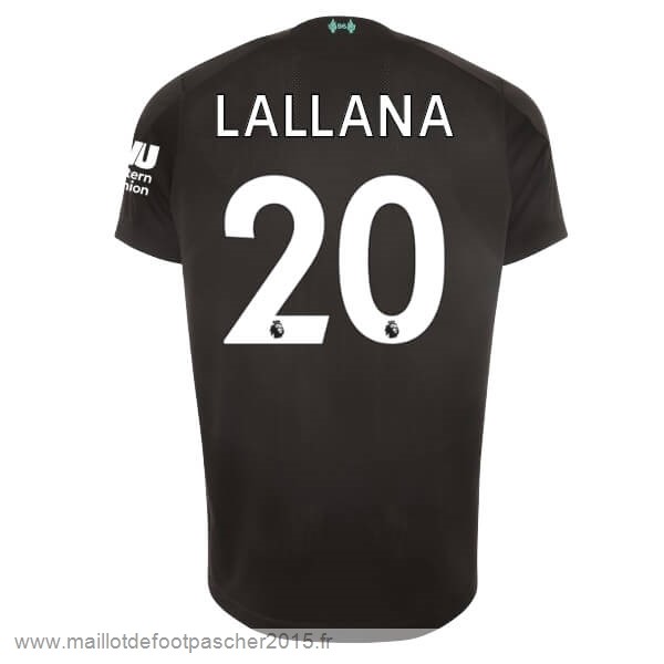 Maillot Foot Achat NO.20 Lallana Third Maillot Liverpool 2019 2020 Noir