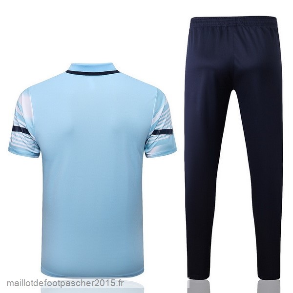 Maillot Foot Achat Ensemble Complet Polo Manchester City 2022 2023 Bleu Clair