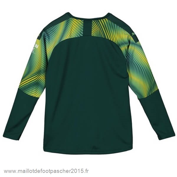 Maillot Foot Achat Domicile Manches Longues Gardien Manchester City 2019 2020 Vert