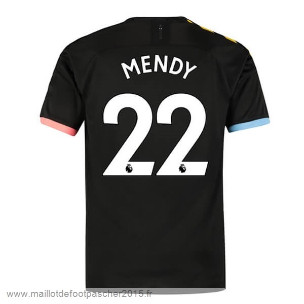 Maillot Foot Achat NO.22 Mendy Exterieur Maillot Manchester City 2019 2020 Noir