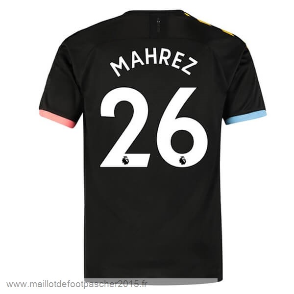 Maillot Foot Achat NO.26 Mahrez Exterieur Maillot Manchester City 2019 2020 Noir