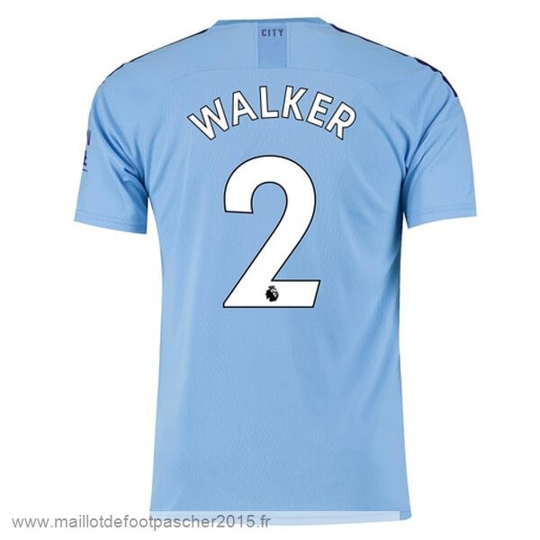 Maillot Foot Achat NO.2 Walker Domicile Maillot Manchester City 2019 2020 Bleu