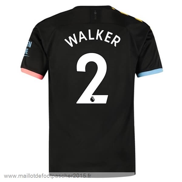 Maillot Foot Achat NO.2 Walker Exterieur Maillot Manchester City 2019 2020 Noir