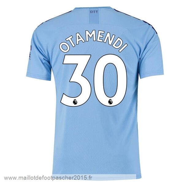 Maillot Foot Achat NO.30 Otamendi Domicile Maillot Manchester City 2019 2020 Bleu