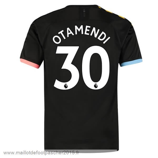 Maillot Foot Achat NO.30 Otamendi Exterieur Maillot Manchester City 2019 2020 Noir