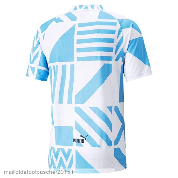 Maillot Foot Achat Thailande Pré match Maillot Manchester City 2022 2023 Bleu