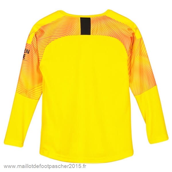 Maillot Foot Achat Third Manches Longues Gardien Manchester City 2019 2020 Jaune