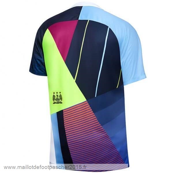 Maillot Foot Achat Édition commémorative Maillot Manchester City 2019 2020 Bleu Clair