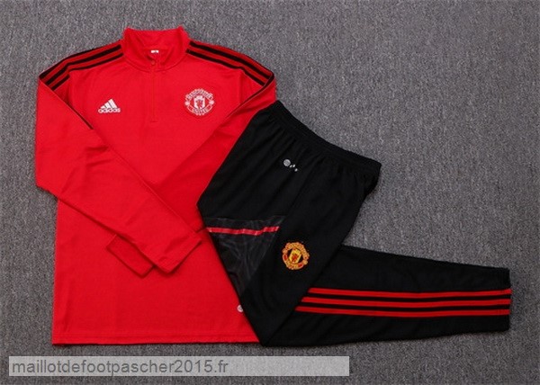 Maillot Foot Achat Survêtements Manchester United 2022 2023 Rouge I Noir