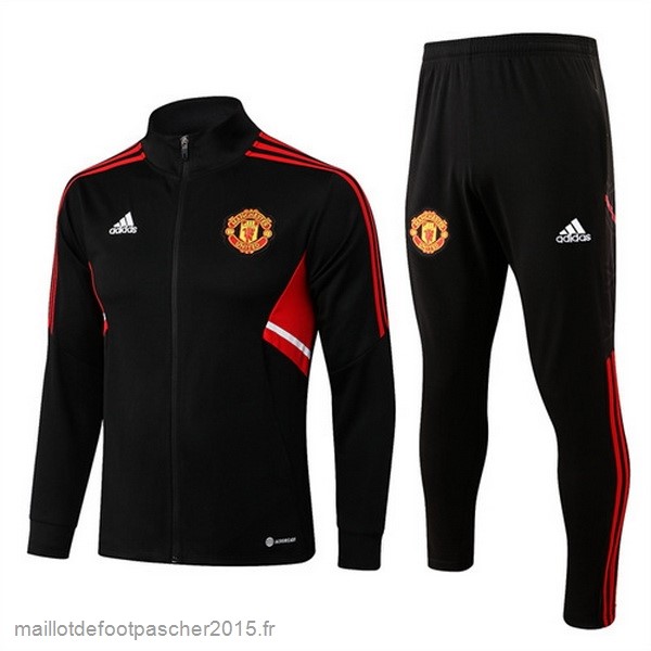 Maillot Foot Achat Survêtements Enfant Manchester United 2022 2023 Noir I Rouge
