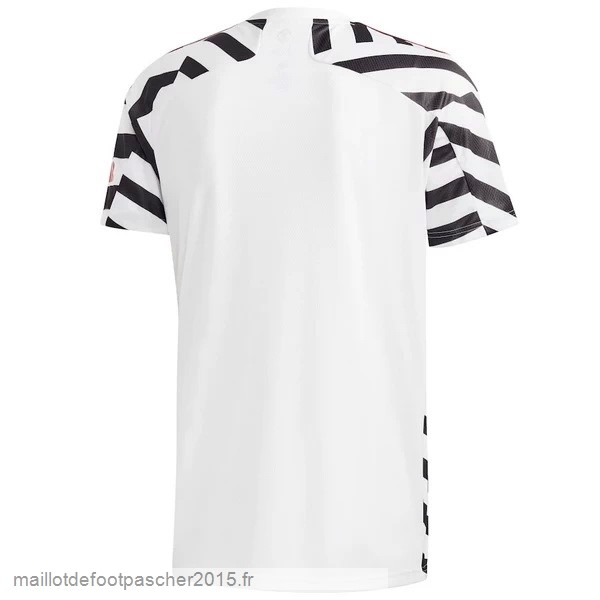 Maillot Foot Achat Third Maillot Manchester United Rétro 2020 2021 Blanc