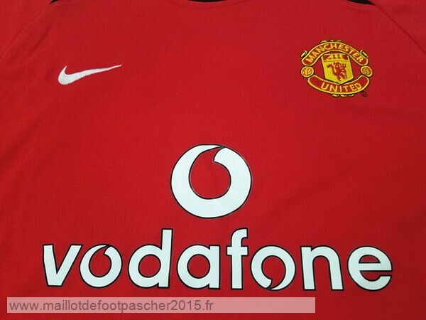 Maillot Foot Achat Domicile Maillot Manchester United Rétro 2002 2003 Rouge