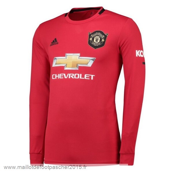 Maillot Foot Achat Domicile Manches Longues Manchester United 2019 2020 Rouge