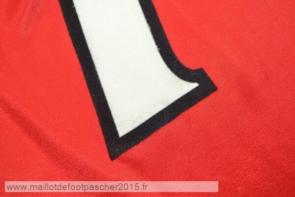 Maillot Foot Achat Domicile Manches Longues Manchester United Rétro 1999 Rouge